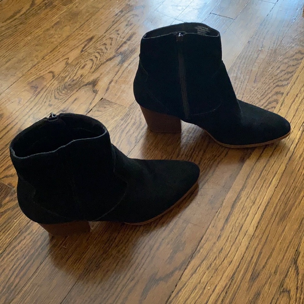 ALDO suede black boots with heel